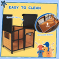 Load image into Gallery viewer, Wooden Dog Kennel, Elevated Dog house with Removable Floor, Asphalt  and Openable Roof, Large Window, Outdoor Pet House Shelter for Large Dogs, Yellow
