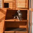 Load image into Gallery viewer, Large Catio Outdoor Cat Enclosure Weatherproof Cat House with Cat Condo, Indoor Wooden Cat Cage Pet Kennel, 77"L x 38"W x 69"H, Orange
