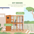 Load image into Gallery viewer, Large Catio Outdoor Cat Enclosure Weatherproof Cat House with Cat Condo, Indoor Wooden Cat Cage Pet Kennel, 77"L x 38"W x 69"H, Orange
