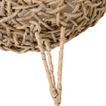 Load image into Gallery viewer, Wicker Cat House, Rattan Elevated Cat Bed with Three Tripod Legs, Ball-Shaped Cat Basket with Cushion - Natural Wood Finish
