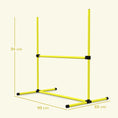 Load image into Gallery viewer, Dog Agility Equipment Training Height Adjustable Jumps Hurdle 4 Pieces with Carrying Bag for Outdoor, Yellow
