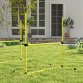 Load image into Gallery viewer, Dog Agility Equipment Training Height Adjustable Jumps Hurdle 4 Pieces with Carrying Bag for Outdoor, Yellow

