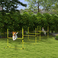 Load image into Gallery viewer, Dog Agility Equipment Training Height Adjustable Jumps Hurdle 4 Pieces with Carrying Bag for Outdoor, Yellow
