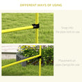 Load image into Gallery viewer, Dog Agility Equipment Training Height Adjustable Jumps Hurdle 4 Pieces with Carrying Bag for Outdoor, Yellow
