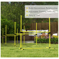 Load image into Gallery viewer, Dog Agility Equipment Training Height Adjustable Jumps Hurdle 4 Pieces with Carrying Bag for Outdoor, Yellow
