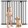 Load image into Gallery viewer, Baby Gate, 30"-32", 33"-35", 35"-37", 38"-40"W Pet Gate with Auto-Close, Two-Way Open, Pressure Mounted for Stair, Doorways and Hallways, 36"H, Black
