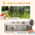 Load image into Gallery viewer, Heavy Duty Dog Playpen, Steel Dog Pen with Door, Pet Exercise Fence, Outdoor Indoor DIY Design for Small and Medium Dogs, 31.5" Height, 6 Panels
