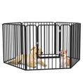 Load image into Gallery viewer, Heavy Duty Dog Playpen, Steel Dog Pen with Door, Pet Exercise Fence, Outdoor Indoor DIY Design for Small and Medium Dogs, 31.5" Height, 6 Panels
