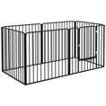 Load image into Gallery viewer, Heavy Duty Dog Playpen, Steel Dog Pen with Door, Pet Exercise Fence, Outdoor Indoor DIY Design for Small and Medium Dogs, 31.5" Height, 6 Panels
