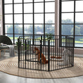 Load image into Gallery viewer, Heavy Duty Dog Playpen, Steel Dog Pen with Door, Pet Exercise Fence, Outdoor Indoor DIY Design for Small and Medium Dogs, 31.5" Height, 6 Panels
