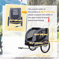 Load image into Gallery viewer, Dog Bike Trailer, Pet Cart, Bicycle Wagon, Travel Cargo, Carrier Attachment with Hitch, Foldable for Travelling, Grey
