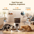 Charger l'image dans la visionneuse de la galerie, Automatic Cat Feeder for 2 Cats with HD Camera, 2.4G & 5G WiFi, Smart APP Control 6L Pet Food Dispenser 1-10 Meals, Detachable Clean, 10s Meal Call Back, Dual Power Supply
