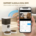 Charger l'image dans la visionneuse de la galerie, Automatic Cat Feeder for 2 Cats with HD Camera, 2.4G & 5G WiFi, Smart APP Control 6L Pet Food Dispenser 1-10 Meals, Detachable Clean, 10s Meal Call Back, Dual Power Supply

