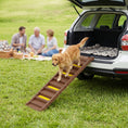 Load image into Gallery viewer, Dog Stairs for Car Truck SUV, Foldable Dog Ramp for Medium Small Dogs, Folding Pet Stairs with Non-slip Strips & Pads, Supports Up to 150 lbs (10 Steps), Brown
