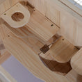 Load image into Gallery viewer, Wooden Hamster Cage Mouse Mice Rodent Small Animals Hutch Exercise Play House 60 x 35 x 42cm, Natural Wood Finish
