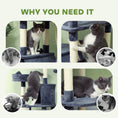 Load image into Gallery viewer, Cat Tree, 206cm Cat Tower with Sisal Scratching Posts and Board, Beds, Condos, Platforms, Hammocks, Toy Balls & Rope, Anti-Tip Kit, Kitten Activity Centre for Indoor, Dark Grey
