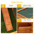 Load image into Gallery viewer, 61'' L 2-Story Rabbit Hutch Bunny Cage Small Animal House with Pull Out Tray, Detachable Run, Ramp, for Indoor Outdoor, Orange
