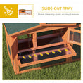 Load image into Gallery viewer, 61'' L 2-Story Rabbit Hutch Bunny Cage Small Animal House with Pull Out Tray, Detachable Run, Ramp, for Indoor Outdoor, Orange
