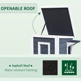 Load image into Gallery viewer, 2 Story Outdoor Cat House, Outdoor Cat Enclosure Wooden Cat Shelter with Windows, Platforms, Openable Top, Asphalt Roof, Grey
