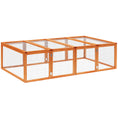 Load image into Gallery viewer, Rabbit Run Wooden Rabbit Hutch Cage 6ft with Wire Mesh, Openable Roof, Play Space for Outdoor, 181 x 100 x 48 cm, Natural Wood Finish
