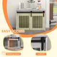 Load image into Gallery viewer, Dog Crate Furniture, Dog House Furniture Style for Medium Breeds, Pet Kennel with Removable Cushion for Indoor Use, 80 x 54 x 57cm, Grey
