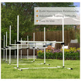 Load image into Gallery viewer, Large Size Dog Agility Training Equipment 6KG Net Wight, 6 PCS Adjustable Height Jump Bars, Obstacle Course Starter Kit for Large Medium Small Dog Puppy, White
