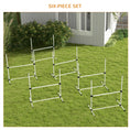 Load image into Gallery viewer, Large Size Dog Agility Training Equipment 6KG Net Wight, 6 PCS Adjustable Height Jump Bars, Obstacle Course Starter Kit for Large Medium Small Dog Puppy, White
