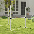 Load image into Gallery viewer, Large Size Dog Agility Training Equipment 6KG Net Wight, 6 PCS Adjustable Height Jump Bars, Obstacle Course Starter Kit for Large Medium Small Dog Puppy, White
