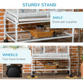 Load image into Gallery viewer, Large Bird Cage Budgie Cage 3 Tier Aviary with Stand Wheels, Toys, Ladders, Shelf for Canaries, Finches, Cockatiels, Parakeets - White
