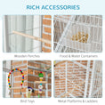 Load image into Gallery viewer, 71" Bird Cage, 3 Tier Large Parrot Cage with Wheels, Perches, Ramp, Storage Shelf, Toys for Canaries, Finches, Cockatiels, Parakeets, White
