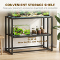 Charger l'image dans la visionneuse de la galerie, 40 Gallon Fish Tank Stand, Heavy Duty Aquarium Stand with Storage Shelf, Adjustable Feet, for Home Office, 36.6" L x 18.5" W x 29.9" H, Black
