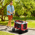 Load image into Gallery viewer, Dog Pram Dog Stroller Pet Pushchair with Detachable Carrier Soft Padding, Safety Leashes, for Mini and Small Dogs - Red
