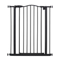 Load image into Gallery viewer, Pressure Fit Dog Stair Gate No Drilling Safety Gate Auto Close for Doorways, Hallways, 74-80cm Adjustable, 94cm Tall, Black
