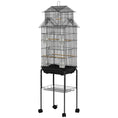 Load image into Gallery viewer, Bird Cage Budgie Cage with Stand Slide Tray Handle for Finch Canary 43 x 32.5 x 163cm Black
