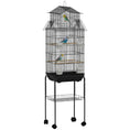 Load image into Gallery viewer, Bird Cage Budgie Cage with Stand Slide Tray Handle for Finch Canary 43 x 32.5 x 163cm Black
