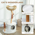 Load image into Gallery viewer, Modern Real Wood Cat Tree, [40"=102CM] Cat Tree for Indoor Large Adult Kittens, Cat Tower with Sisal Scratching Posts, Condo, Perch, Plush Washable Cushion, White
