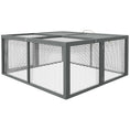 Load image into Gallery viewer, Rabbit Hutch, Folding Portable Wooden Bunny Cage with Openable Top, for 2-3 Rabbits, Small Animals, Guinea Pig Cage Small Chicken Coop for Outdoor, Garden - Gray
