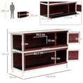 Load image into Gallery viewer, Rabbit Hutch Outdoor 2-Tier Guinea Pig Cage Bunny House Cage with No-Leak Trays for Indoor and Outdoor 136 x 50 x 93cm
