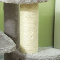 Load image into Gallery viewer, 20" Pet Stairs for Cats, 2 in 1 Cat Tree Tower 3-Step Cat Steps with Scratching Posts, Tickling Post, Toy Balls, for High Beds, Couch, Sofa, Light Gray
