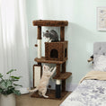 Charger l'image dans la visionneuse de la galerie, Cat Tree for Large Cat Adults, 52 Inch Cat Tower for Indoor Cats w/ Scratching Posts, Cat Bed, Condo, Jumping Platforms, Toy Balls, Anti-tip Kit, Leopard Print
