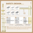 Load image into Gallery viewer, Floor to Ceiling Cat Tree for Indoor Cats, 6-Tier Play Tower Climbing Activity Center with Scratching Post, Platforms, Bed, Hammock, Adjustable Height 230-250cm, Beige
