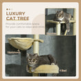 Load image into Gallery viewer, Floor to Ceiling Cat Tree for Indoor Cats, 6-Tier Play Tower Climbing Activity Center with Scratching Post, Platforms, Bed, Hammock, Adjustable Height 230-250cm, Beige
