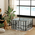 Load image into Gallery viewer, Whelping Box for Dogs and Puppies, 4 Panel Whelping Pen with Washable Whelping Pad, Wind-Resistant Cloth, Lockable Door, Dog Playpen for Indoor, Outdoor, for Small and Medium Breeds
