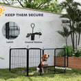 Load image into Gallery viewer, Whelping Box for Dogs and Puppies, 4 Panel Whelping Pen with Washable Whelping Pad, Wind-Resistant Cloth, Lockable Door, Dog Playpen for Indoor, Outdoor, for Small and Medium Breeds
