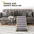 Load image into Gallery viewer, Dog Ramp For Couch, Folding Pet Ramp for Bed, 4 Adjustable Height from 14" to 20", Pet Steps with Non-Slip Carpet for Small to Large Dogs, Suitable for Sofa
