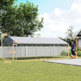 Load image into Gallery viewer, Outdoor Dog Kennel, 20' x 10' x 7', Heavy Duty Large Dog Kennel Outside w/ Waterproof Roof, Galvanized Chain Link Pet Enclosure w/ 2 Secure Locks, for Large Breed, Chicken, Duck
