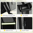 Load image into Gallery viewer, Dog Carrier Backpack Expandable, Breathable Pet Carrier Bag for Small Puppy Cat with Reflective Strip and 5 Pockets, for Travel Hiking Walking Camping, Light Grey
