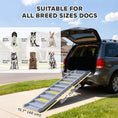 Charger l'image dans la visionneuse de la galerie, Dog Ramp for Cars, Trucks, SUVs, Foldable 10 Step Pet Stairs Non-Slip for Small to Medium Dogs, Lightweight Pet Ramp Supports up to 150 lbs., for Indoor Outdoor, Grey
