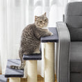 Load image into Gallery viewer, Dog Steps for Bed 4 Step Pet Stairs for Dog Cat ladder Scratch Post Grey
