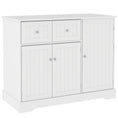 Load image into Gallery viewer, Cat Litter Box Enclosure, Hidden Litter Box Furnitrue Indoor Cat House with Drawer, Storage, Anti-tip Kit, Cat Washroom for Living Room, Bedroom, White
